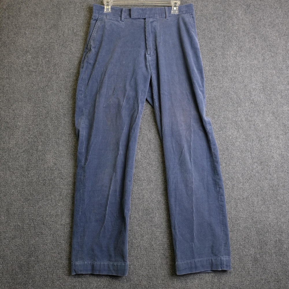 Polo Ralph Lauren Pants Mens 30x30 Blue Corduroy Polo Golf Stretch Straight Leg